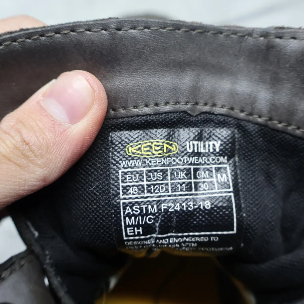 KEEN Mens 12D Work Boots Brown‎ San Jose 6